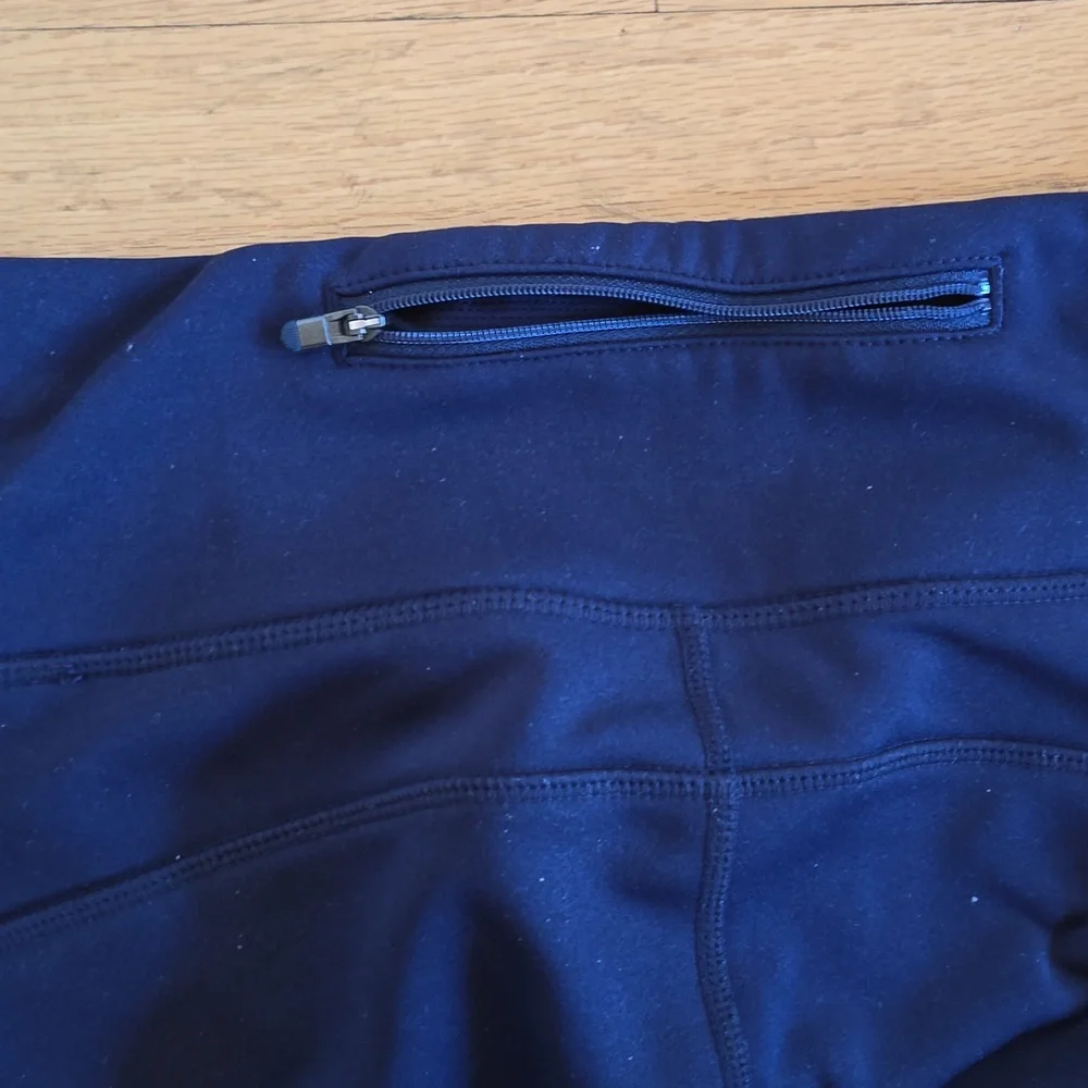 Athleta Navy Street To Summit Fleece Lined Leggings- M - Picture 7 of 9